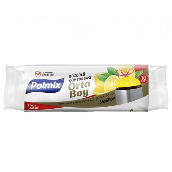 T POLMIX BUZG.COP TORBASI 10'LU LIMON ORTA P139 55*60CM ürün görseli 1