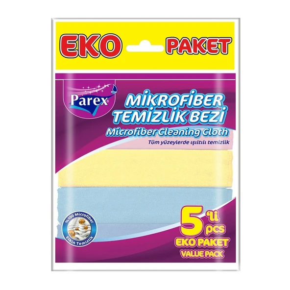 PAREX MIKROFIBER TEMIZLIK BEZI 5'LI 7122 ürün görseli 1