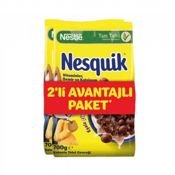 NESTLE NESQUIK MISIR GEVREGI 700GR+700GR ürün görseli 1