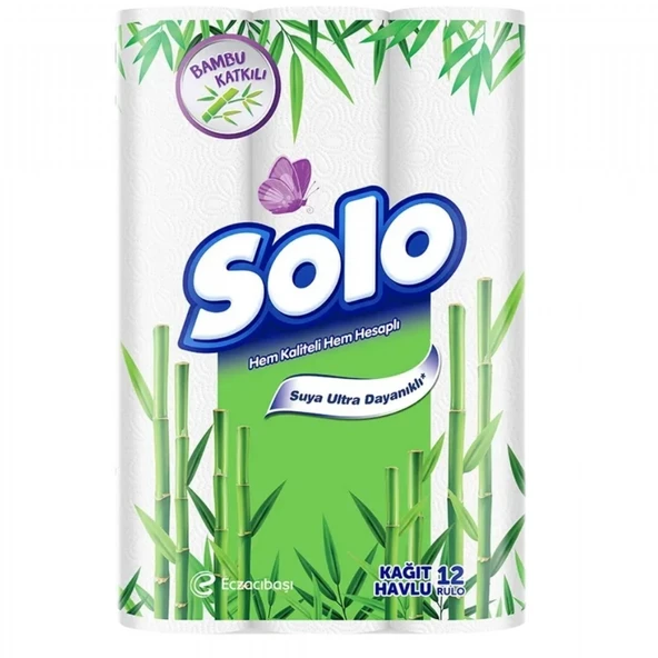 SOLO HAVLU 12'LI BAMBU 6261 ürün görseli 1