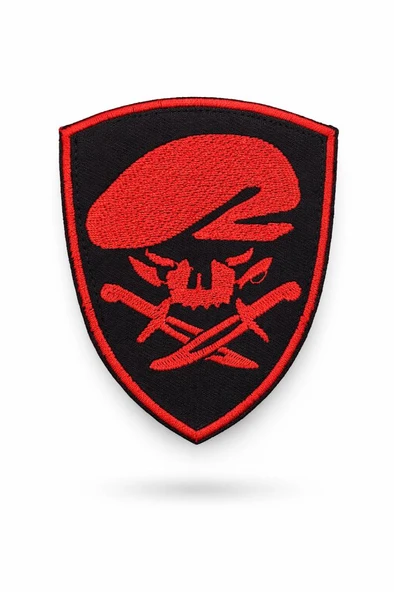 Single Sword Nakış Patch - Büyük Boy Bere-Bıçak Peç - Resim 6