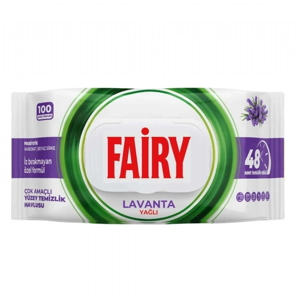 FAIRY YUZEY TEM.MENDILI 100'LU LAVANTA YAGLI 5046 ürün görseli 1