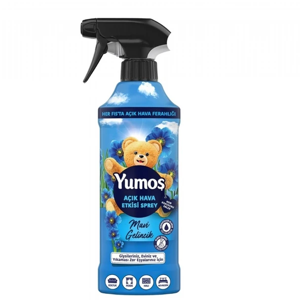 YUMOS  430ML SPREY ACIK HAVA ETK.MAVI GELINCIK 6843 ürün görseli 1