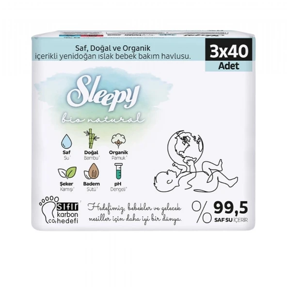 SLEEPY ISLAK HAVLU 3*40'LI YENIDOGAN /YENI 5206 ürün görseli 1