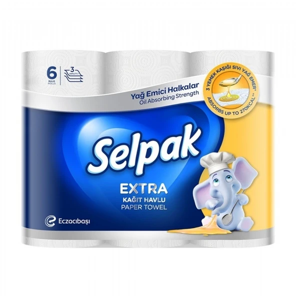 SELPAK HAVLU 6'LI YAG EMICI 5416 ürün görseli 1