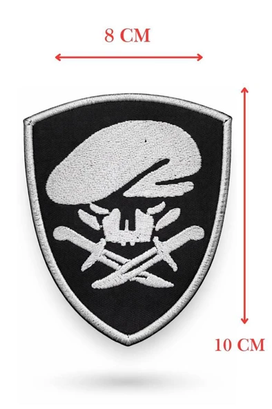 Single Sword Nakış Patch - Büyük Boy Bere-Bıçak Peç - Resim 7
