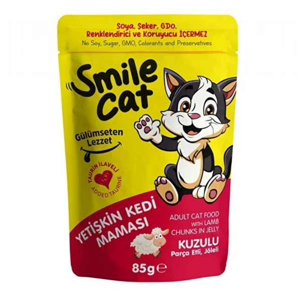 SMILE POUCH 85GR KEDI KUZULU ürün görseli 1