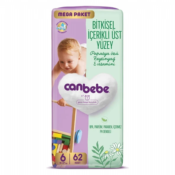 CANBEBE MEGA PAKET XL NO:6  62'LI ürün görseli 1