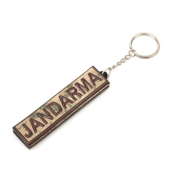 Single Sword Jandarma Çift Taraflı Anahtarlık - Resim 4
