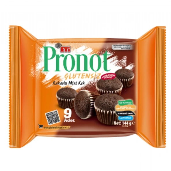 ETI PRONOT GLUTENSIZ KAKAOLU KEK 144GR 6569218 ürün görseli 1