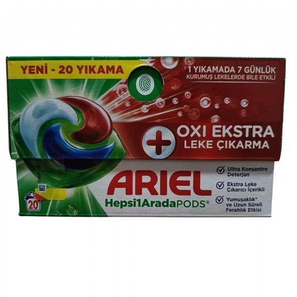 ARIEL PODS 20'LI OXI EXT. LEKE CIK. 490GR 6653 ürün görseli 1