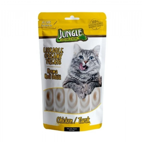 JUNGLE TAVUKLU KEDI KREMA ODUL 5*14GR ürün görseli 1