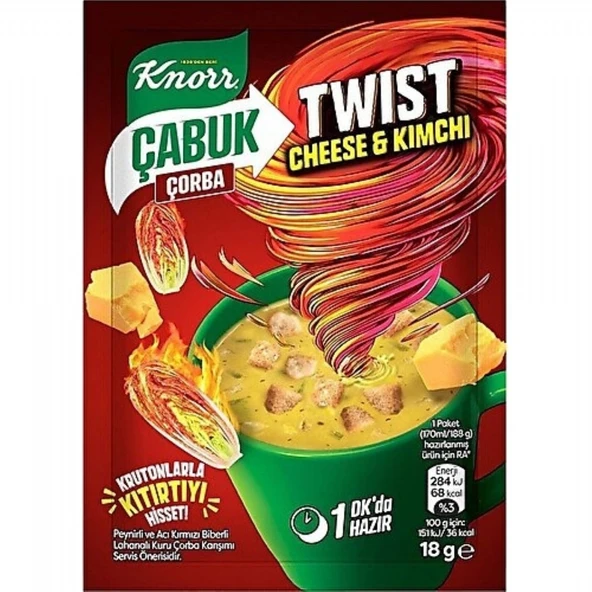 KNORR CABUK C. 18GR CHEESE KIMCHI 55057 ürün görseli 1