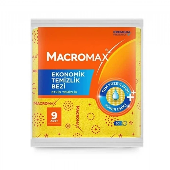 MACROMAX TEMIZLIK BEZI EKO 9'LU ürün görseli 1