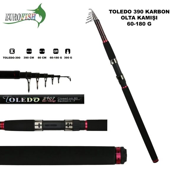 Toledo Karbon Olta Kamışı 60-180 Gr - Resim 2