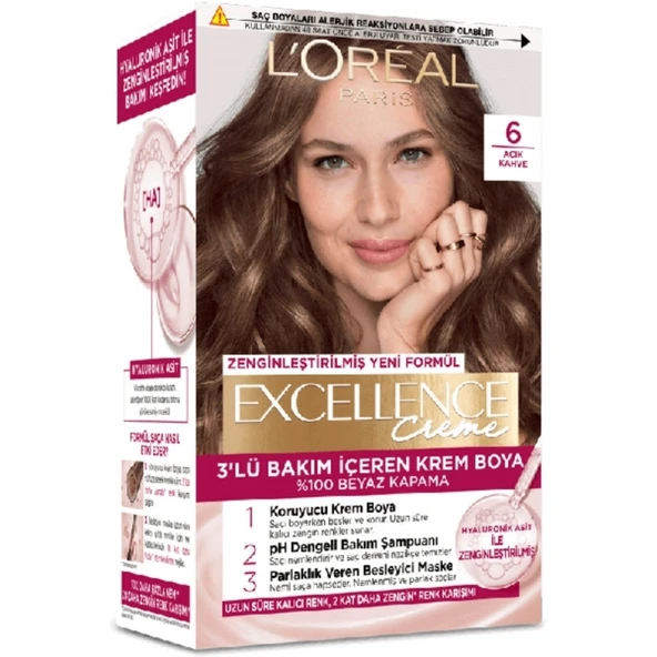 LOREAL EXC.KREM ACIK KAHVE 6/0 ürün görseli 1