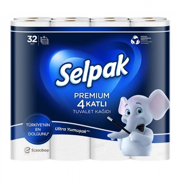 SELPAK 32'LI TUV.KAGIDI PREMIUM 4 KATLI 7630 ürün görseli 1