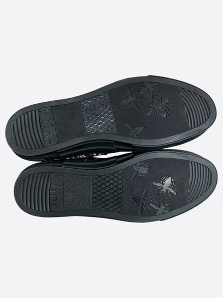 Black & White Oblique B23 Low Top Sneakers - Resim 3