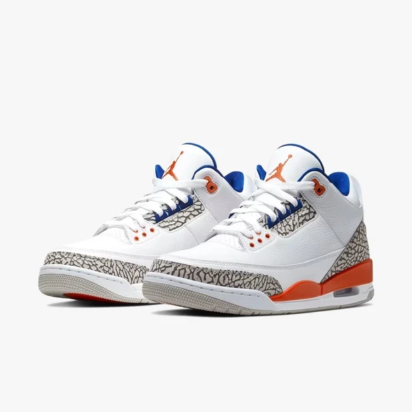 Air Jordan III White/Orange - Resim 2
