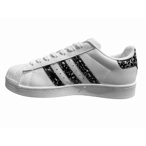 Adidas Superstar Beyaz Rugan Spor Ayakkabı ürün görseli 1
