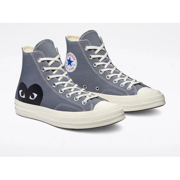Converse X Comme Des Garçons Play Chuck 70 Unisex Gri Sneaker ürün görseli 1