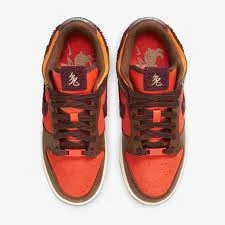 Nike Dunk Low Retro Brown Orange - Resim 7