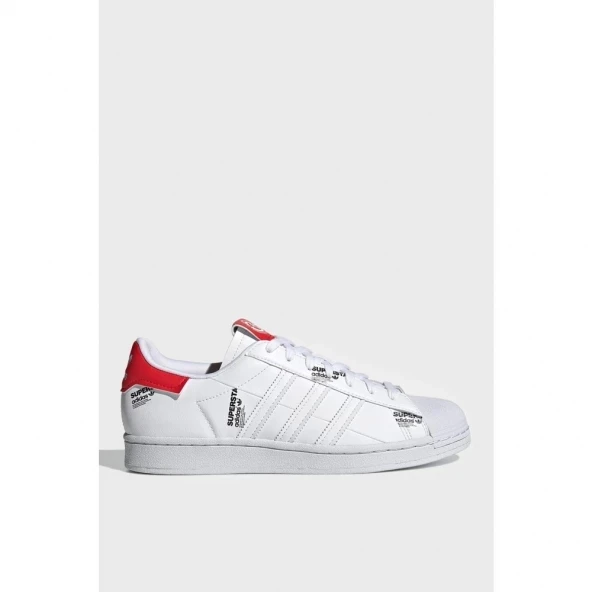 adidas Superstar 'White Vivid Red' GV7672 ürün görseli 1