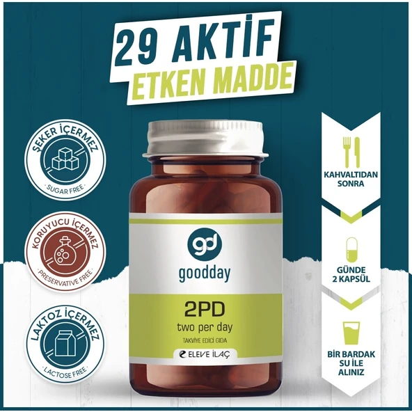 Goodday 2PD Two Per Day 60 Kapsül - Resim 3