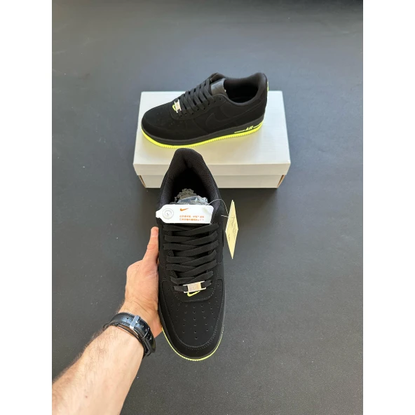 Nike Air Force Siyah Sarı Taban ürün görseli 1
