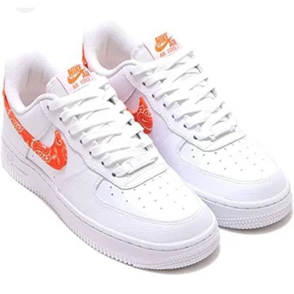 PTTAVM: Nike Air Force 1 Low DJ9942 102 Orange Paisley Günlük Spor