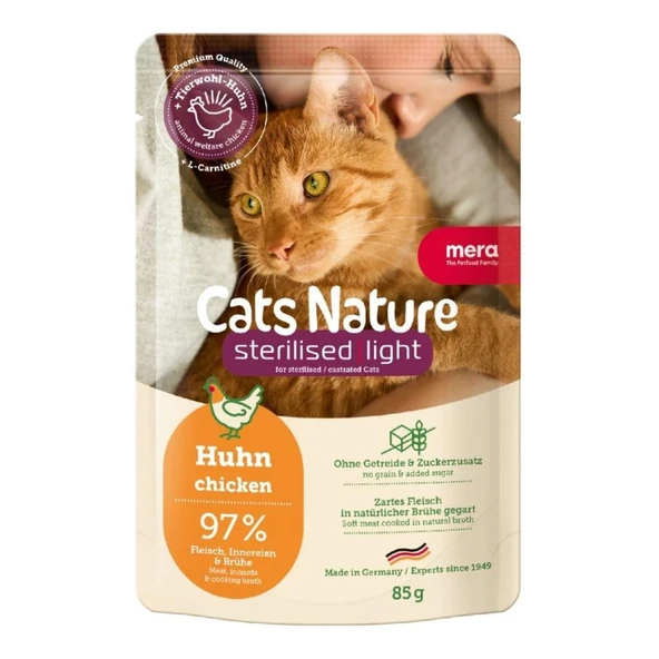 Mera Sterilized Tavuklu Kısır Kedi Yaş Maması 85 Gr ürün görseli 1