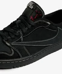 Nike ürdün 1 düşük x Travis Scott siyah Phantom - Resim 6