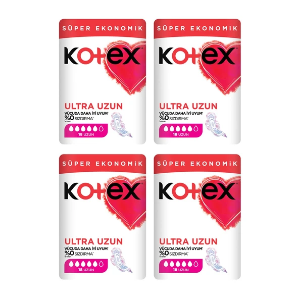 Kotex Ultra Uzun 18 li Ped x 4 Adet ürün görseli 1