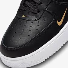 Nike Air Force 1-07 Essential Siyah Gold - Resim 5