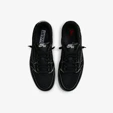 Nike ürdün 1 düşük x Travis Scott siyah Phantom - Resim 5