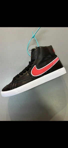 Nike Blazer Mıd '77 Leather Gs Black DJ4607-001 - Resim 2