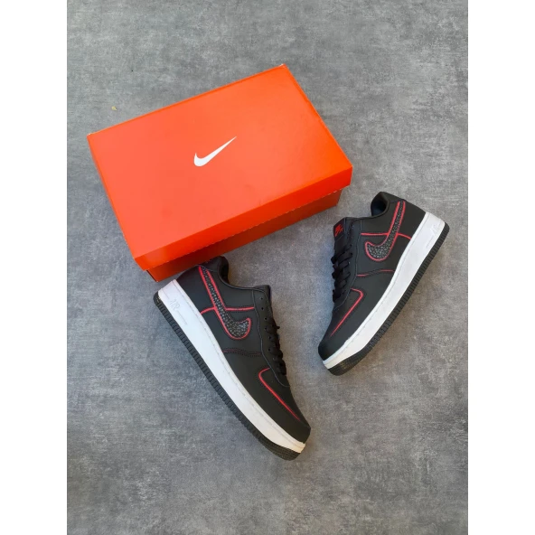 Nike Air Force 1 Low Black Red DD3746-991 SIZE 10 ürün görseli 1