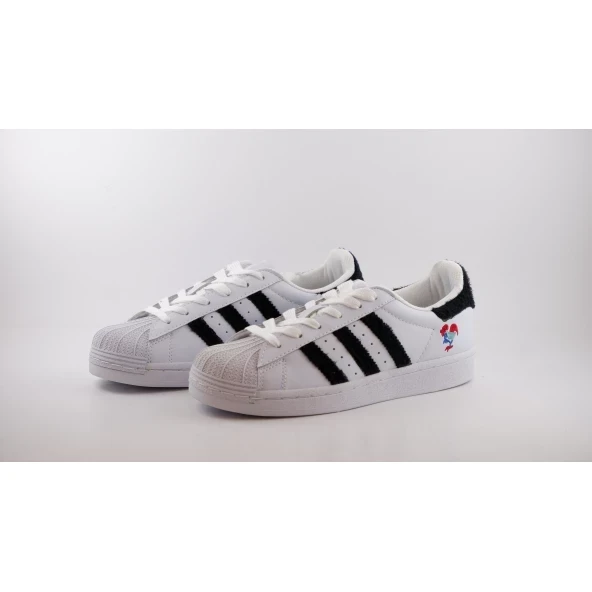 Adidas Superstar Beyaz Siyah Nakışlı TSASS9 ürün görseli 1
