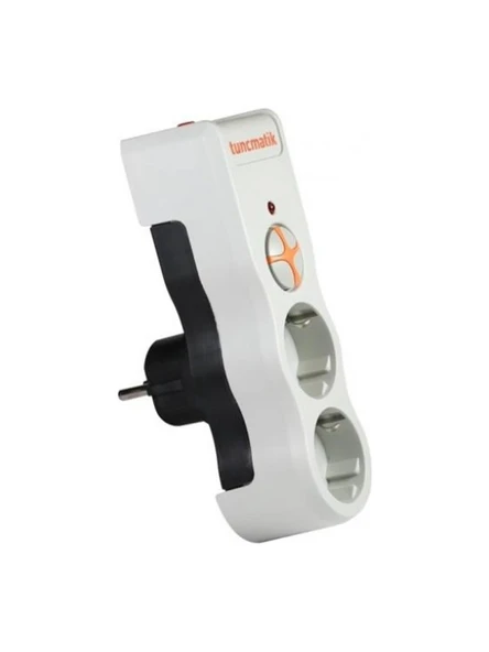 Tunçmatik TSK19021 Powersurge2 Enerji Koruma Prizi 2li 1050 Joule Beyaz ürün görseli 1