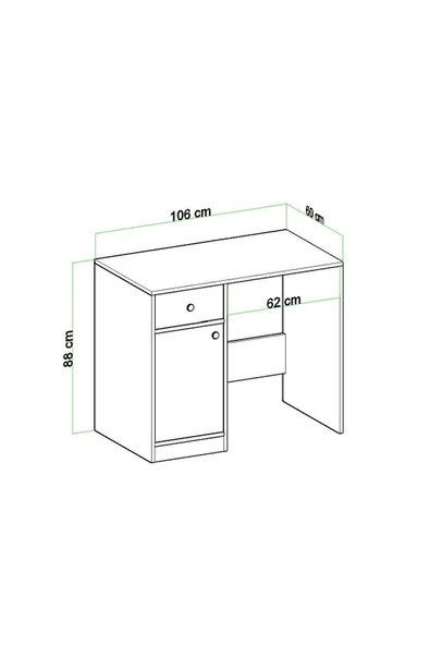 Çamaşır Makinası Dolabı MDF ÇAM DESEN - Resim 4