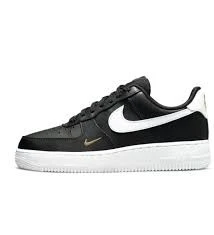 Nike Air Force 1-07 Essential Siyah Gold - Resim 4