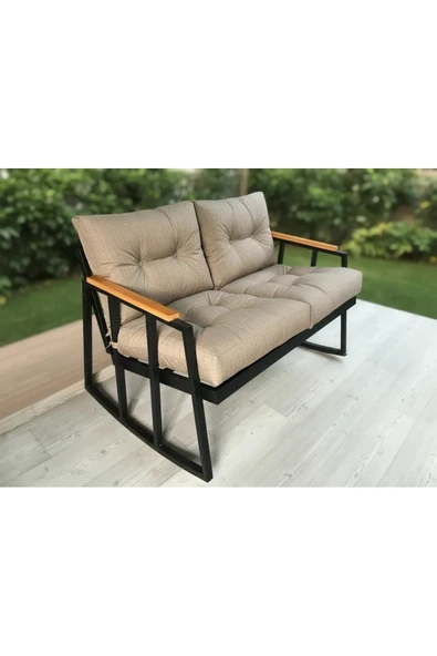 2'li Sallanan Sandalye Tv Koltuğu Kafe-balkon-mutfak-berjer-ofis Sallanır Çiftli Koltuk Miami ürün görseli 1
