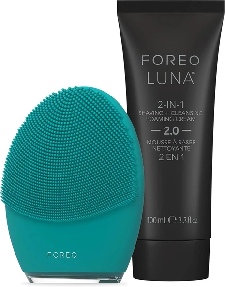 Foreo Gentelman'ın Seçimi LUNA 4 ERKEK Paketi - Cilt ve Sakal için Yüz Temizleme Fırçası + LUNA 2'si 1 Arada Tıraş Kremi ve Köpüklü Yüz Temizleyici, 100ml - Erkekler Sıkılaştırıcı Yüz Bakımı ürün görseli 1