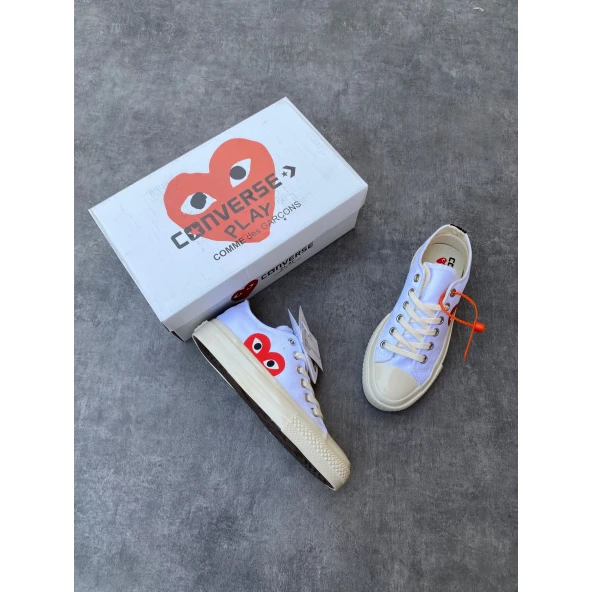 COMME DES GARÇONS PLAY X CONVERSE LOW ürün görseli 1