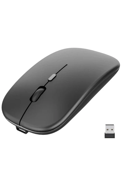 HPYTECH Sessiz Bluetooth Kablosuz Mouse Çift Modlu – Şarjlı – Ofis & Laptop Uyumlu ürün görseli 1