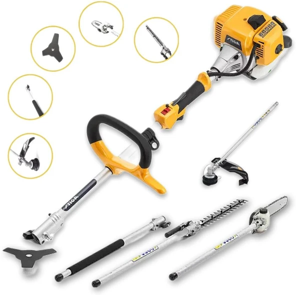 Stiga MT330 Çok Fonksiyonlu Benzinli Motorlu Tırpan / Testere / Çit Budama ürün görseli 1