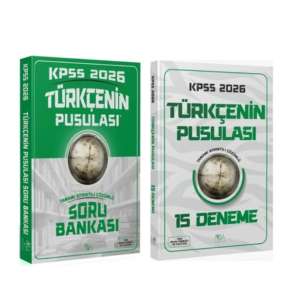 CBA 2026 KPSS Türkçe nin Pusulası Soru Bankası ve Deneme Seti 2 Kitap ürün görseli 1
