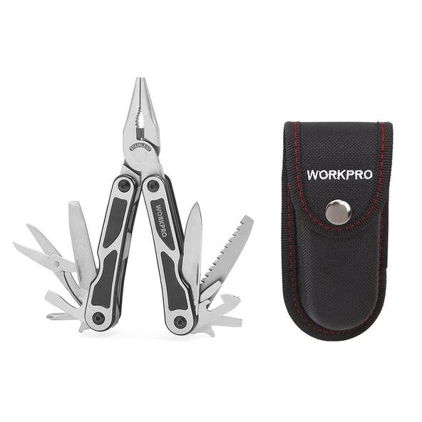 WORKPRO WP382009 15 IN 1 Çok Fonksiyonlu Profesyonel Pense Seti + Taşıma Kılıfı ürün görseli 1