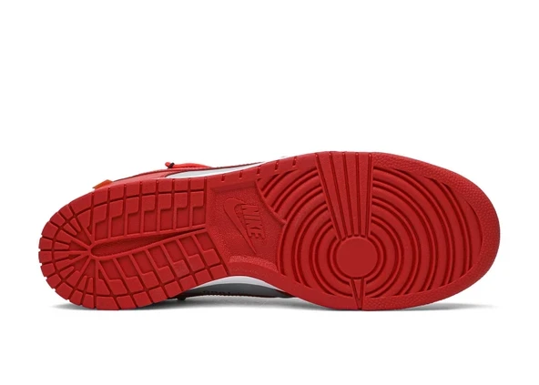 Nike Dunk Low Off-White University Red - Resim 3