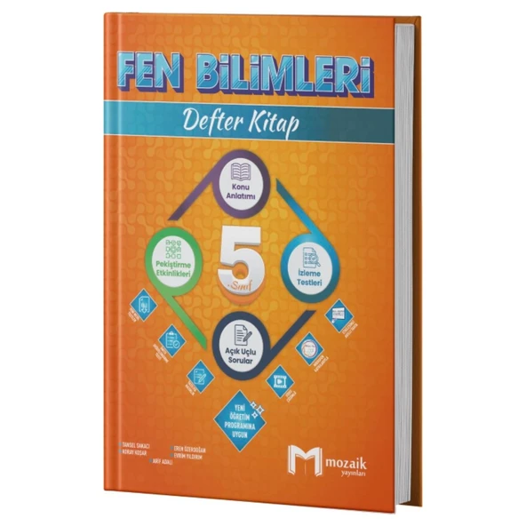 5. Sınıf Fen Bilimleri Defter Kitap Mozaik Yayınları ürün görseli 1